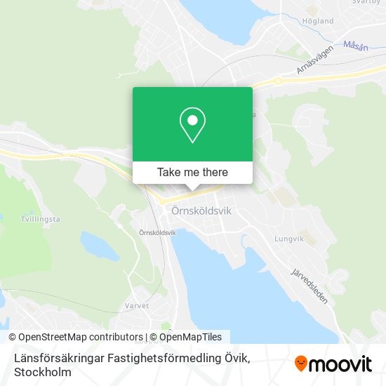 Länsförsäkringar Fastighetsförmedling Övik map