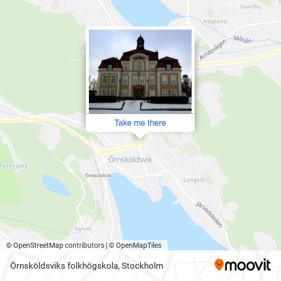 Örnsköldsviks folkhögskola map