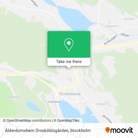 Ålderdomshem Örnsköldsgården map