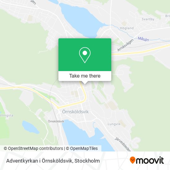 Adventkyrkan i Örnsköldsvik map