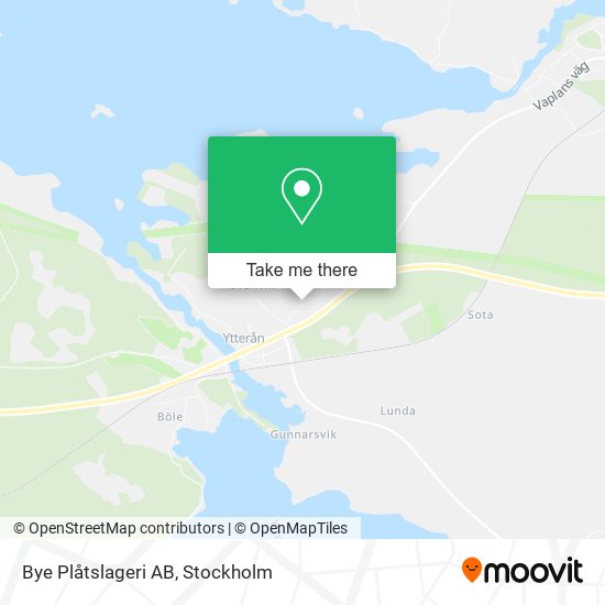 Bye Plåtslageri AB map