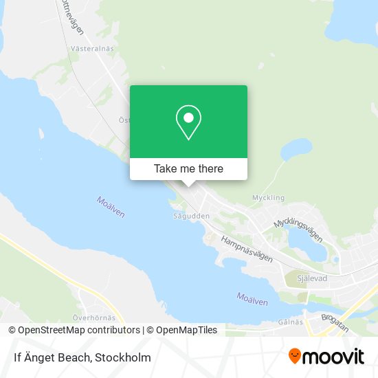 If Änget Beach map