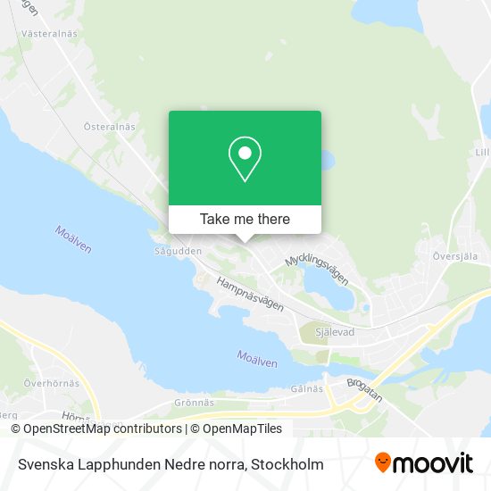 Svenska Lapphunden Nedre norra map