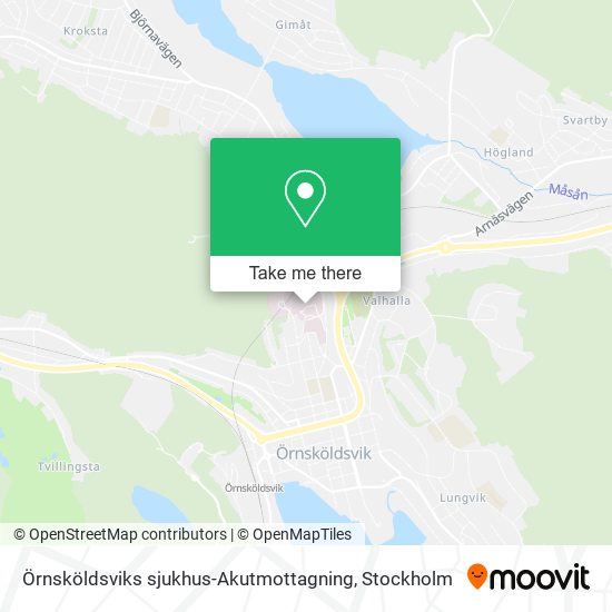Örnsköldsviks sjukhus-Akutmottagning map