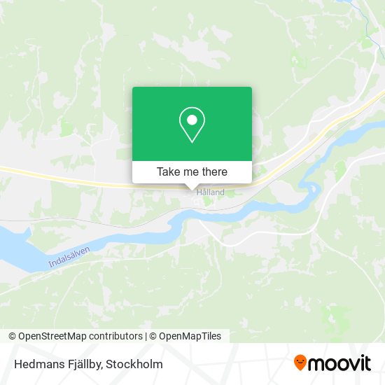 Hedmans Fjällby map