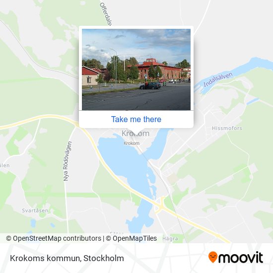 Krokoms kommun map