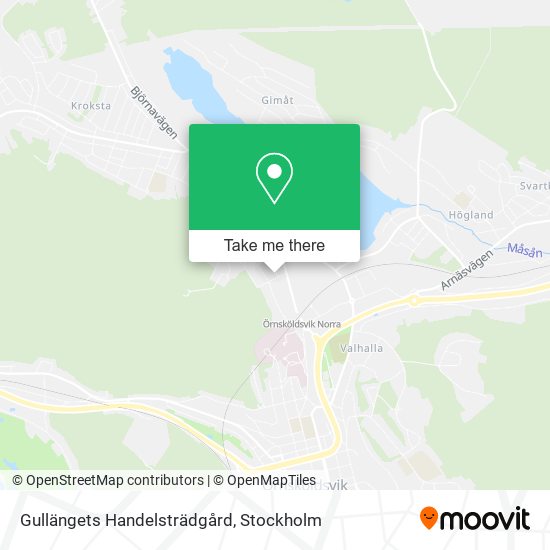 Gullängets Handelsträdgård map