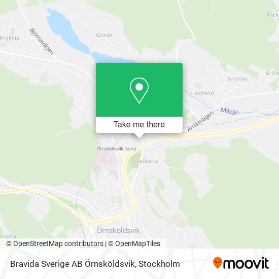 Bravida Sverige AB Örnsköldsvik map