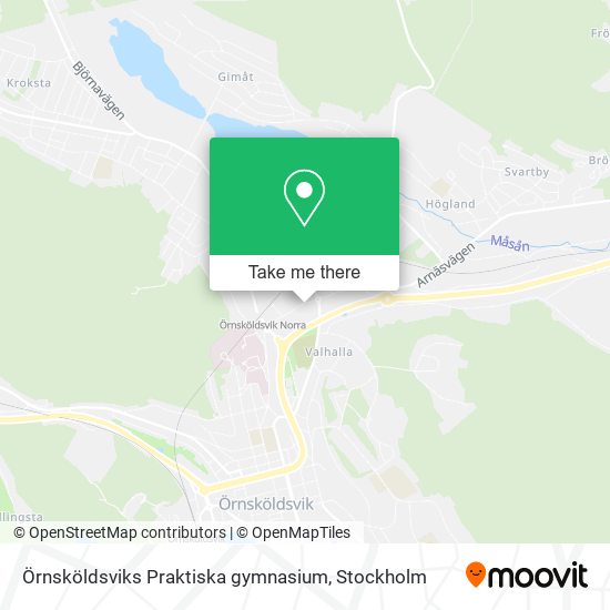 Örnsköldsviks Praktiska gymnasium map