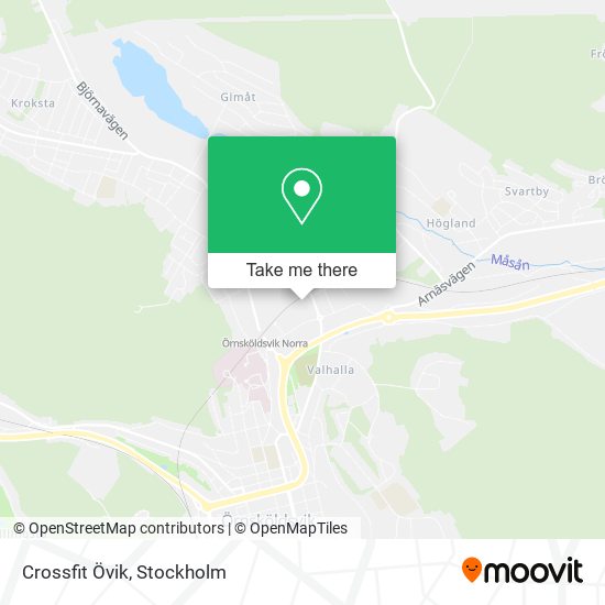 Crossfit Övik map