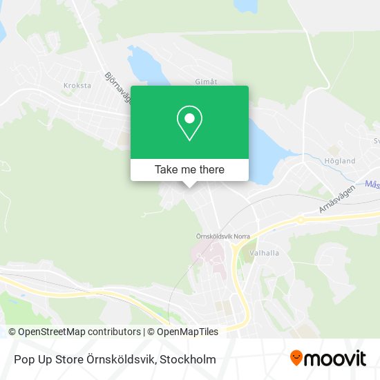 Pop Up Store Örnsköldsvik map