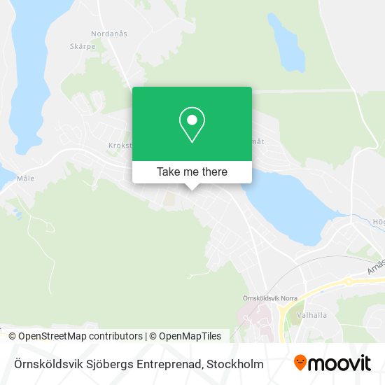 Örnsköldsvik Sjöbergs Entreprenad map