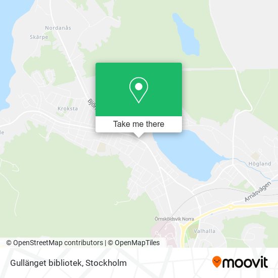 Gullänget bibliotek map