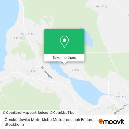 Örnsköldsviks Motorklubb Motocross och Enduro map