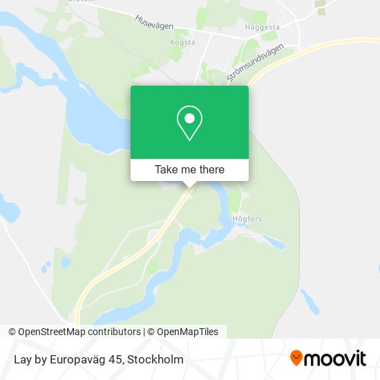 Lay by Europaväg 45 map