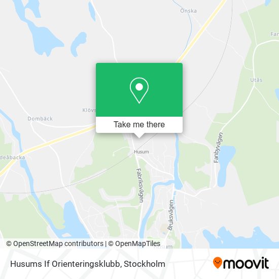 Husums If Orienteringsklubb map