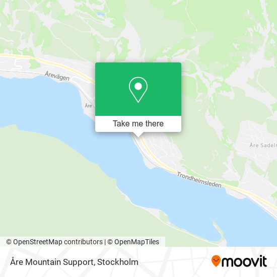 Åre Mountain Support map