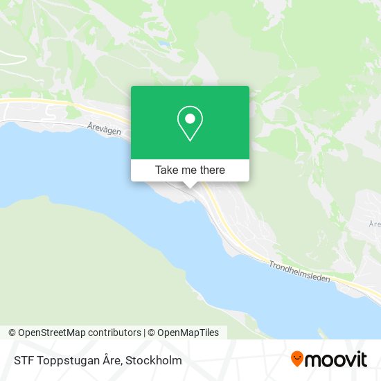STF Toppstugan Åre map