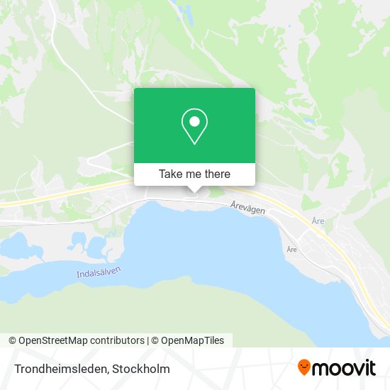 Trondheimsleden map