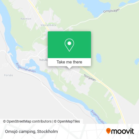 Omsjö camping map