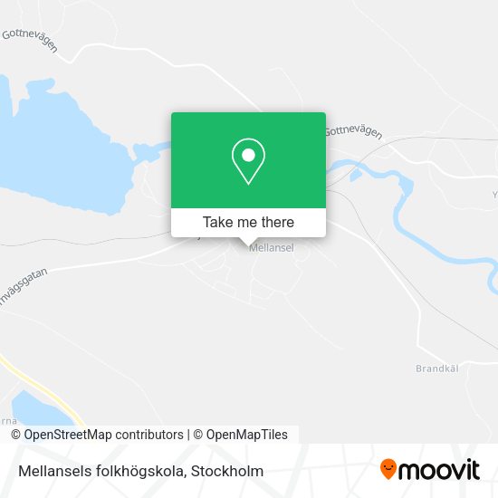 Mellansels folkhögskola map