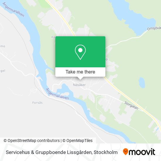Servicehus & Gruppboende Lissgården map