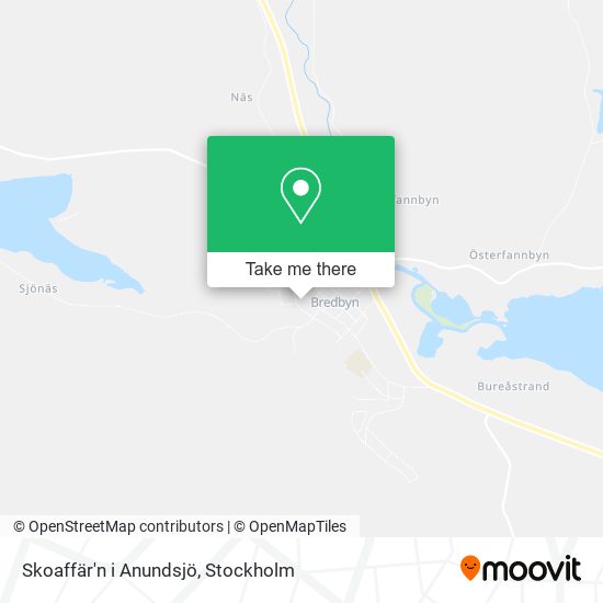 Skoaffär'n i Anundsjö map