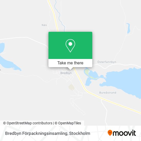 Bredbyn Förpackningsinsamling map