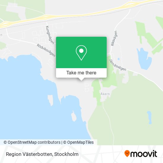 Region Västerbotten map