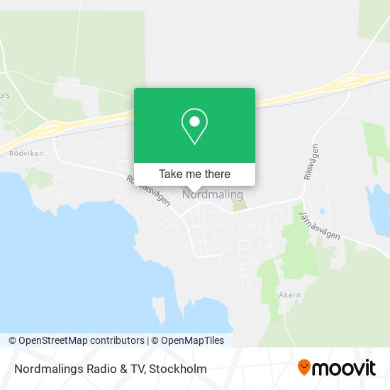 Nordmalings Radio & TV map