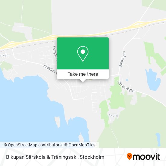 Bikupan Särskola & Träningssk. map