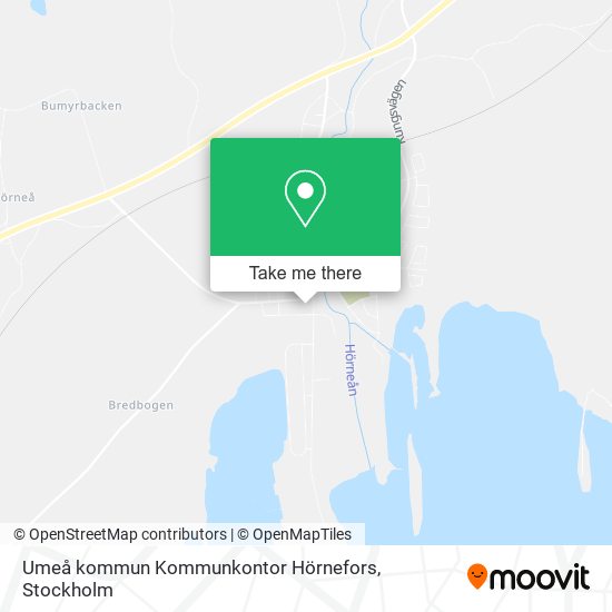 Umeå kommun Kommunkontor Hörnefors map