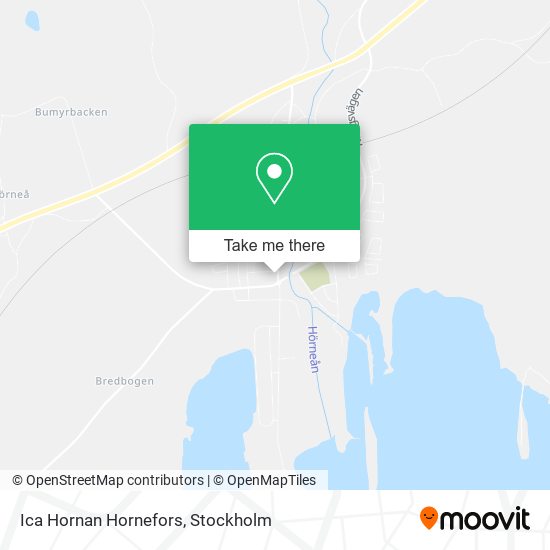 Ica Hornan Hornefors map