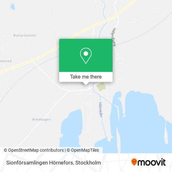Sionförsamlingen Hörnefors map