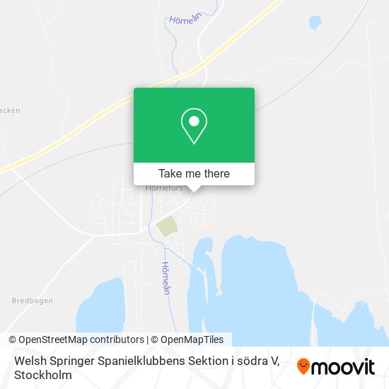 Welsh Springer Spanielklubbens Sektion i södra V map