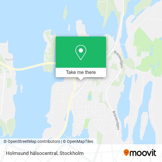 Holmsund hälsocentral map