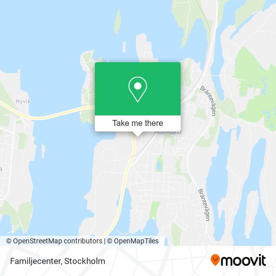 Familjecenter map