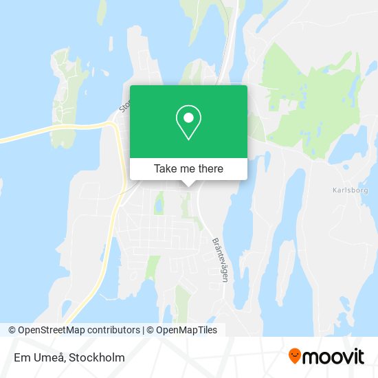 Em Umeå map