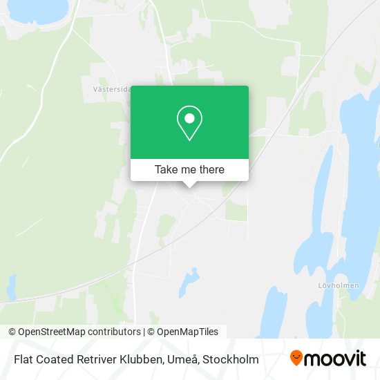 Flat Coated Retriver Klubben, Umeå map
