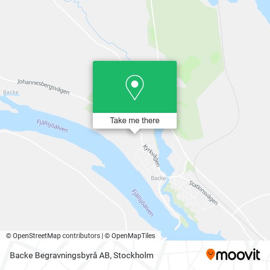 Backe Begravningsbyrå AB map