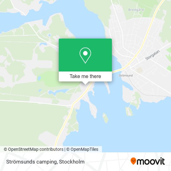 Strömsunds camping map