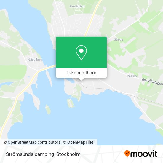 Strömsunds camping map