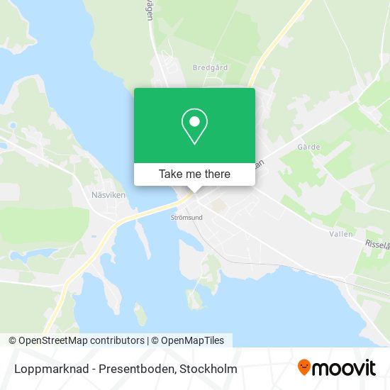 Loppmarknad - Presentboden map