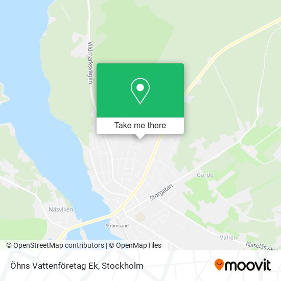 Öhns Vattenföretag Ek map