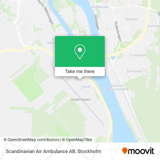 Scandinavian Air Ambulance AB map