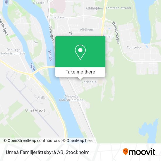 Umeå Familjerättsbyrå AB map