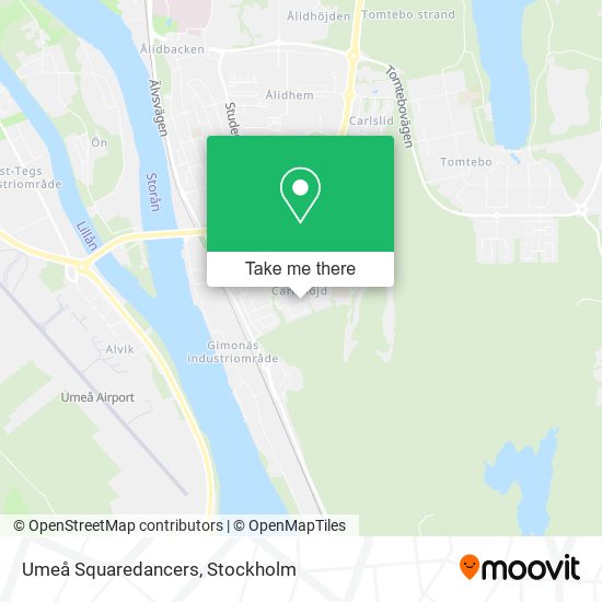 Umeå Squaredancers map