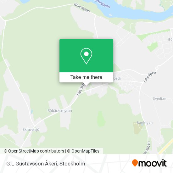 G.L Gustavsson Åkeri map