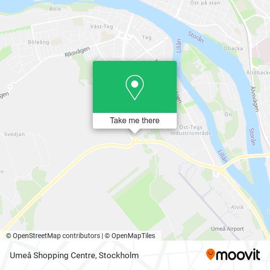 Umeå Shopping Centre map