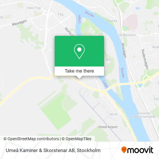 Umeå Kaminer & Skorstenar AB map